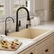 preview thumbnail 71 of 82, Karran Drop-In Quartz 33 in. 1-Hole Single Bowl Kitchen Sink Kit