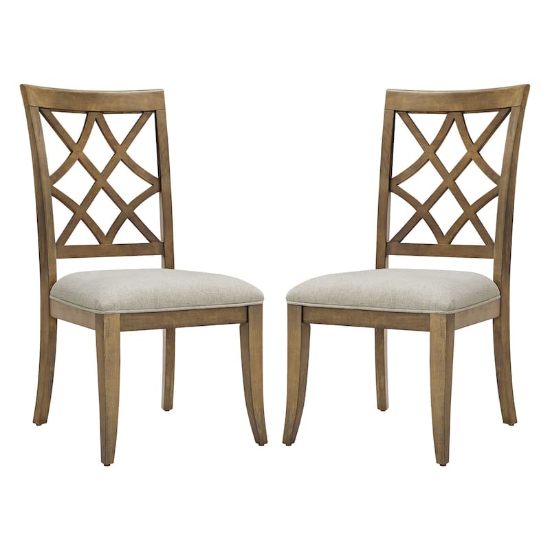 Set of 2 Mid-Century Retro Upholstered Dining Chairs