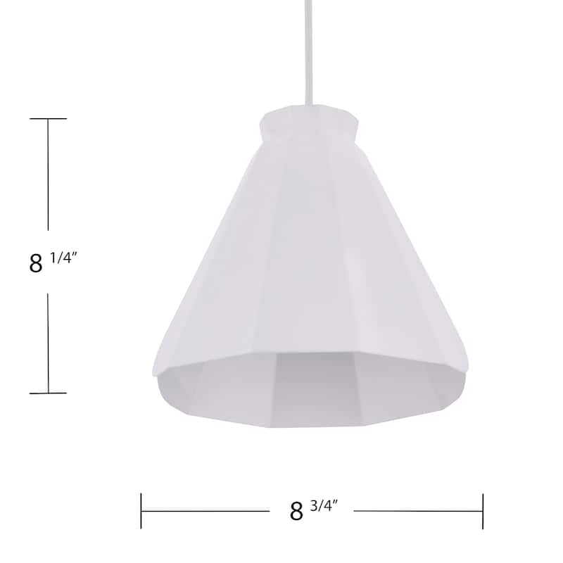 White Midcentury Modern Pendant Lamp
