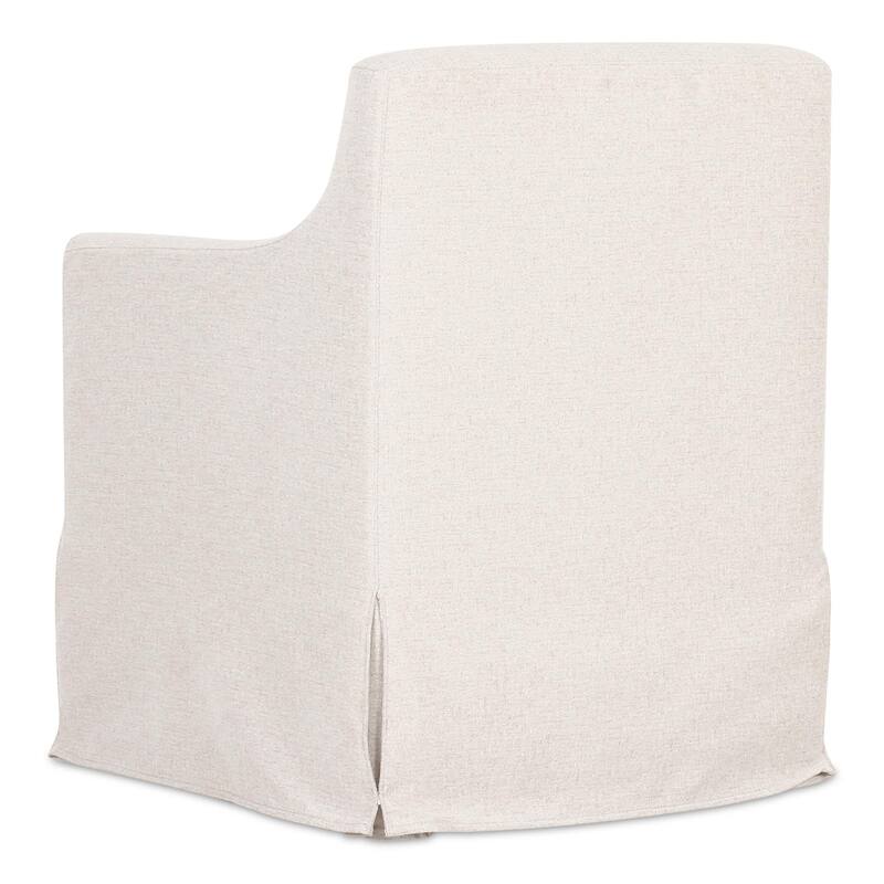 NADAAL STUDIOS Azalea, Slipcover Dining Chair With Lumbar Pillow - 26.75"W x28"D x34.3"H