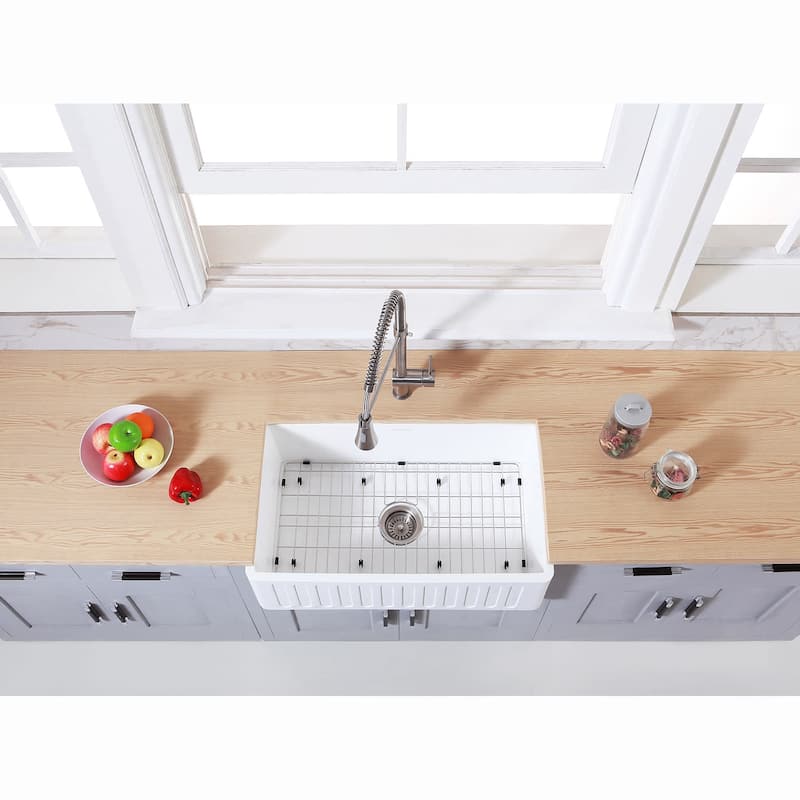 Kingston Brass Arcticstone 30" Farmhouse Single Basin Stainless Steel