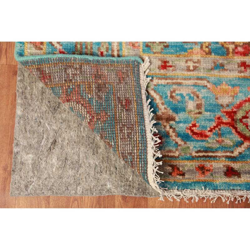 Geometric Oushak Oriental Area Rug Handmade Wool Carpet - 7'9" x 9'11"