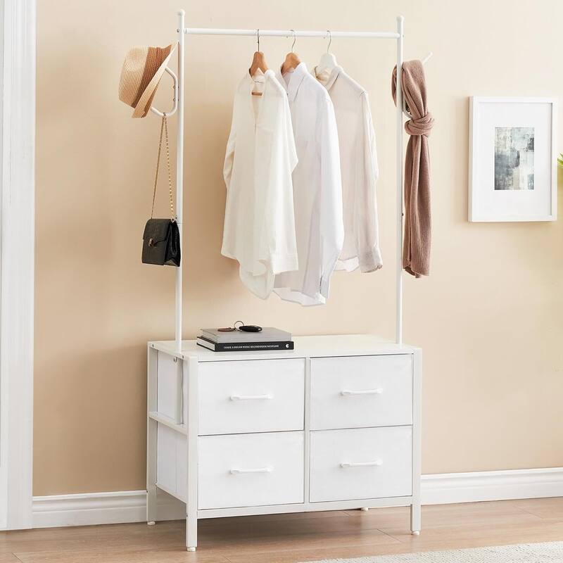 Clothing Rack, 4 Drawer Freestanding Storage Organizer
