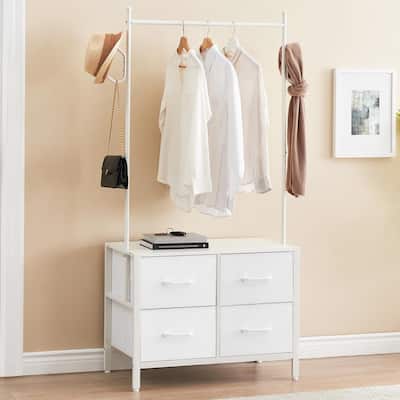 Clothing Rack, 4 Drawer Freestanding Storage Organizer