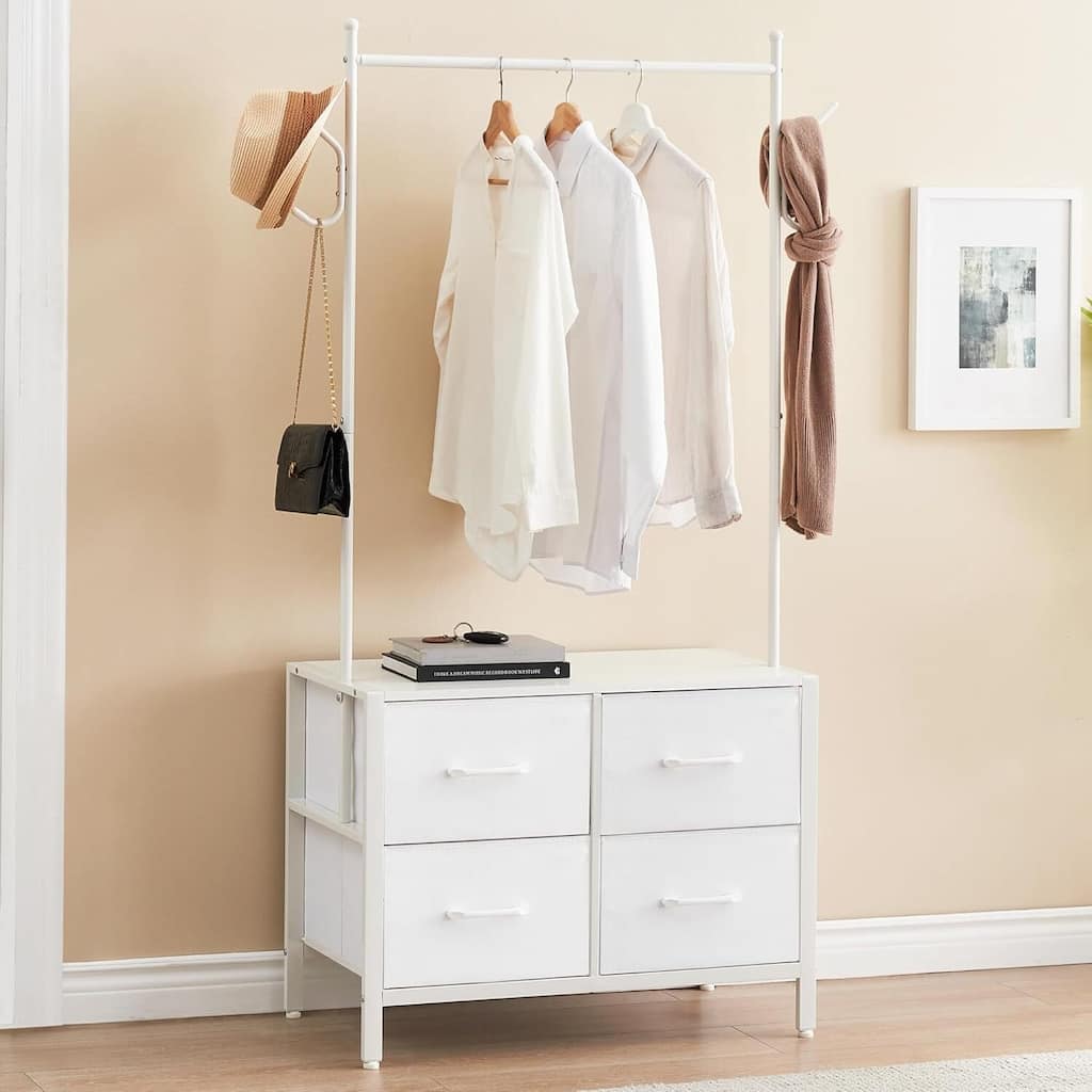 Clothing Rack, 4 Drawer Freestanding Storage Organizer