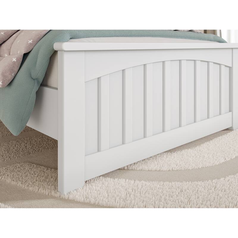 Becket Solid Wood Low Profile Platform Bed with Matching Footboard