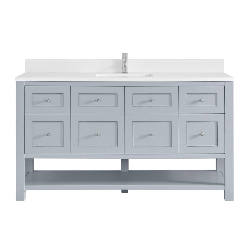 Breckenridge 60" Single Vanity, Serenity Blue