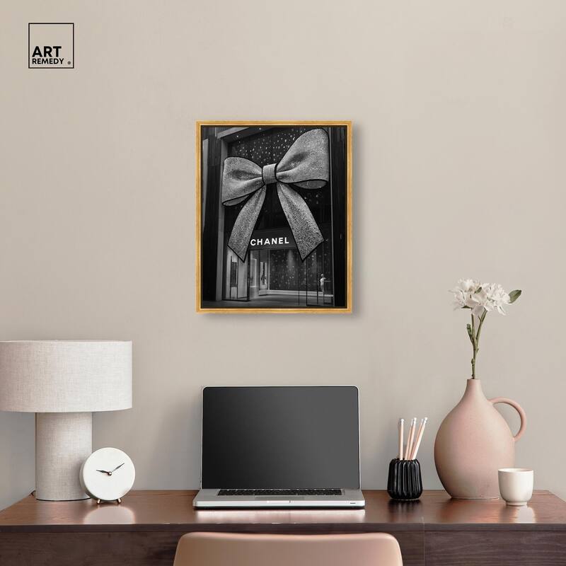 Big Bow Noir Store Canvas by Art Remedy