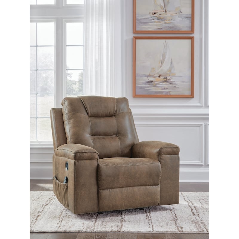 Signature Design by Ashley Shadehille Brown Recliner - Brown