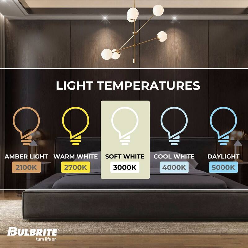 Bulbrite LED Filament Pack of (4) 3.5 Watt Mini T4 Light Bulbs with Clear Finish and Bi-Pin (G9) Base - Soft White Light