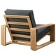 preview thumbnail 14 of 14, Lirienne Outdoor Patio Aluminum Faux Wood Armchairs Set of 2