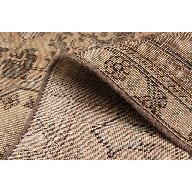 ECARPETGALLERY Hand-knotted Antalya Vintage Brown Wool Rug - 9'4 x 12'5