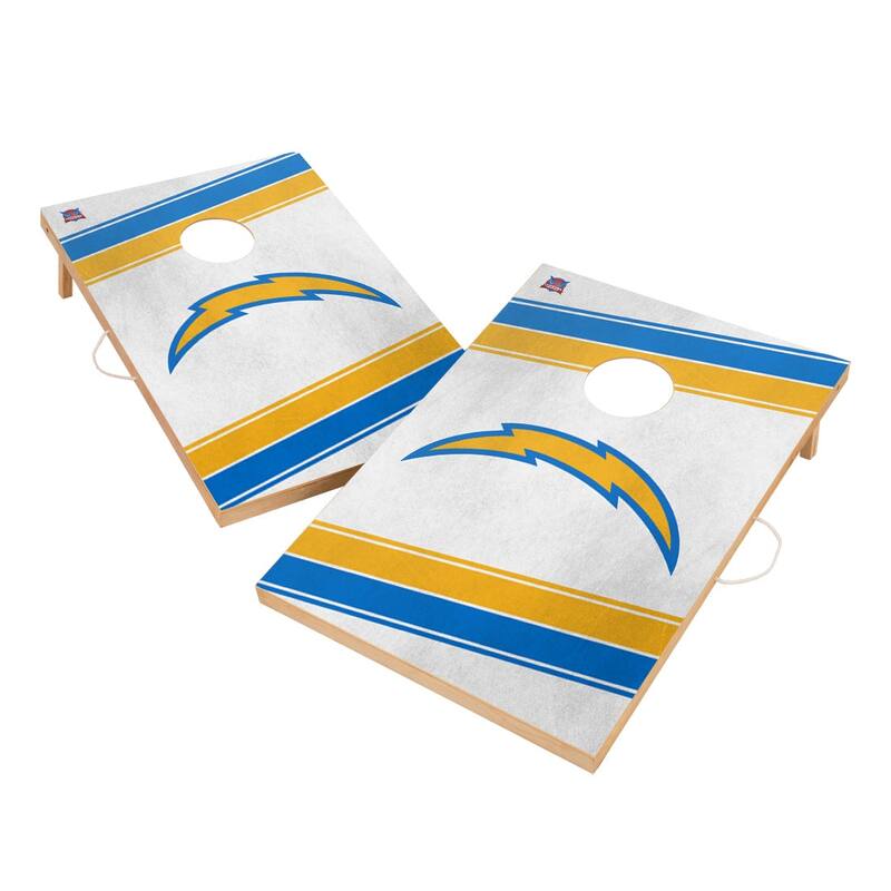 Los Angeles Chargers NFL 2x4 Tailgate Cornhole Boards - Include Carrying Case