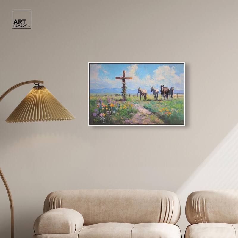 Faithful Pasture Canvas by Art Remedy