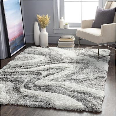 Livabliss Alta Shag Scandinavian Abstract Area Rug