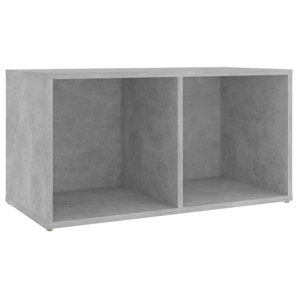 vidaXL TV Stand Concrete Gray 28.3"x13.8"x14.4" Engineered Wood