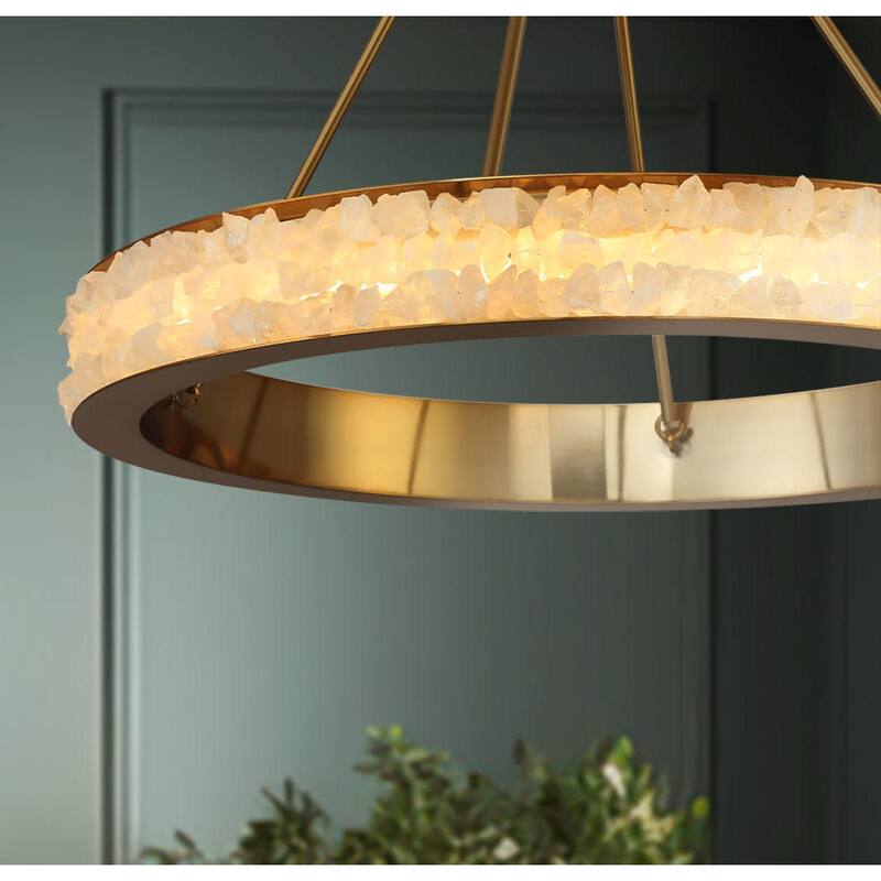 Minka Lavery 3887-L Divinely 29" Wide LED Crystal Ring Chandelier