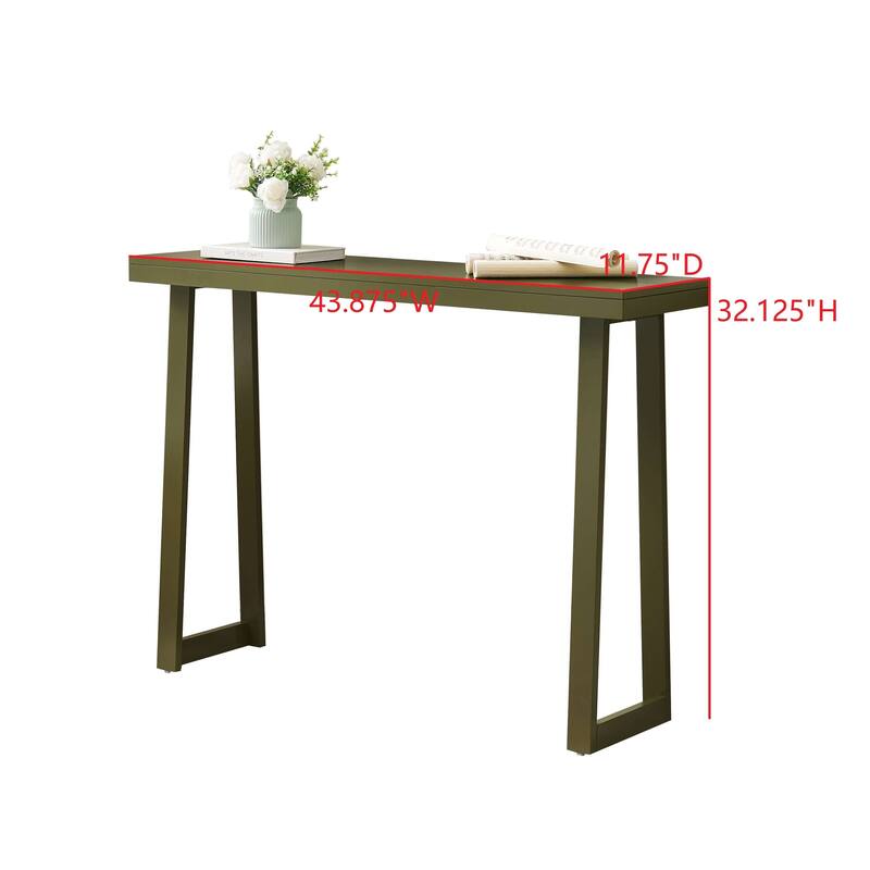 Claude Collection Wood 44" Modern Console Table with Shelf