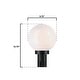 preview thumbnail 4 of 3, Westinghouse Lighting One Light Outdoor Polycarbonate Post-Top Fixture, Black Finish, Opal Acrylic Globe - 1-Light
