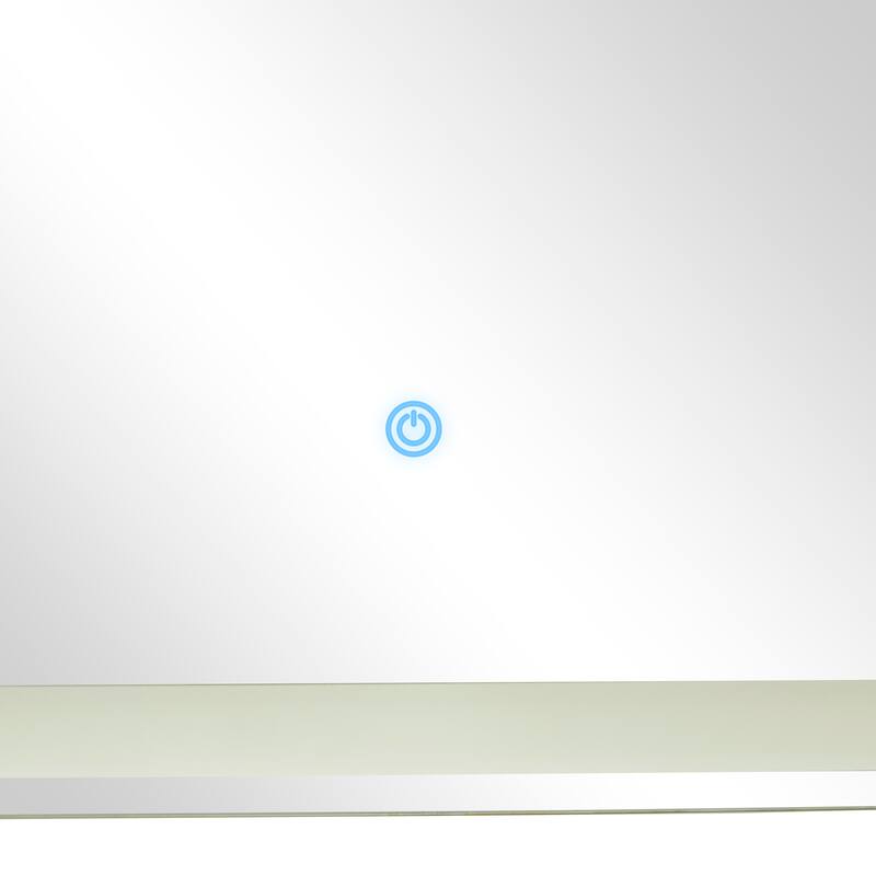 Clear Glass Modern Rectangle LED Mirror - MULTIPLE SIZES