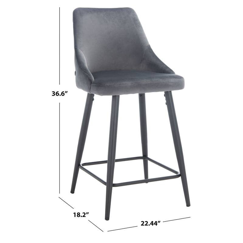 SAFAVIEH Nathalie 24-inch Counter Stool - 22.4" x 18.2" x 36.6" - 22Wx18Dx31H