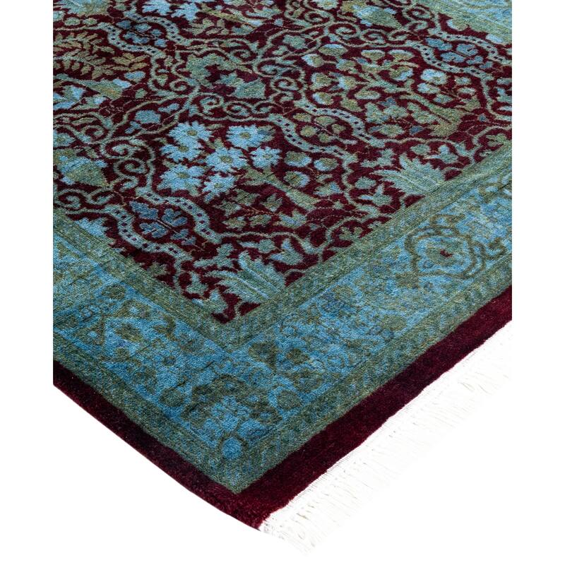 Overdyed One-of-a-Kind Hand-Knotted Area Rug - Red - 2' 8" x 4' 5"