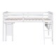 preview thumbnail 17 of 16, Multi-function Sturdy Wooden Twin Size Loft Bed With Removable Desk and Cabinet