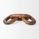 preview thumbnail 13 of 22, Tayla Large Black-Brown Wood Chain Link