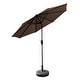 preview thumbnail 65 of 69, Lopes 9-foot Patio Umbrella with Bronze Finish Base Weight Stand Included