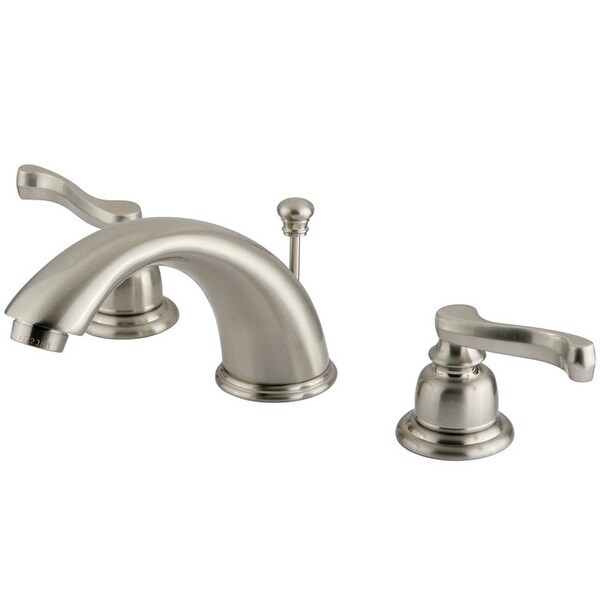 Kingston Brass KB96.FL Magellan Widespread Bathroom Faucet with Pop-Up Drain Assembly and Metal Lever Handles
