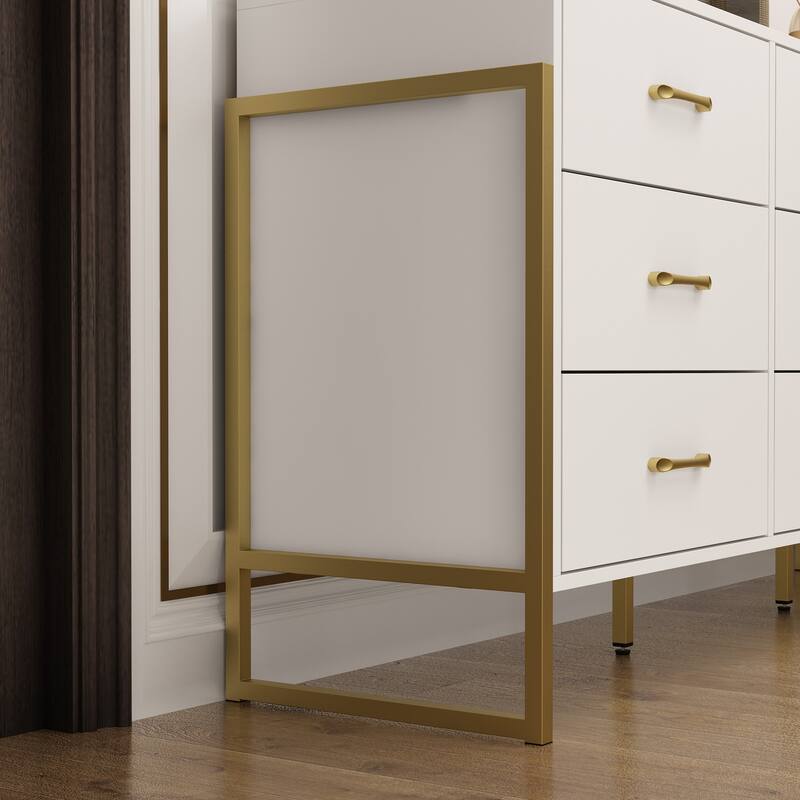 Large 61.4" Dresser - Abundant Storage, Timeless Design Drawers