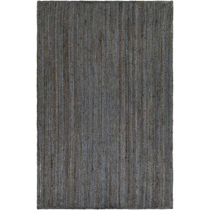 Hand-Woven Camino Jute Area Rug - 5' x 7' 6" - Navy