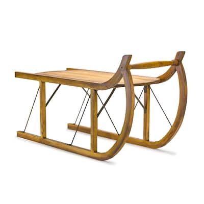 Wooden Sled Decor