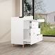 preview thumbnail 5 of 12, Space-Saving White Baby Changing Table with Ample Storage Dresser