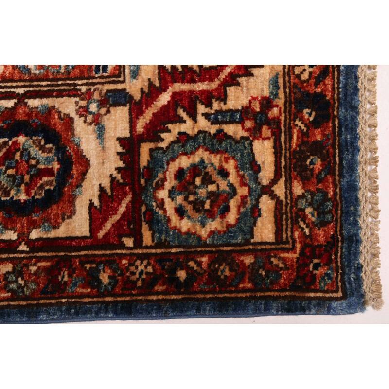 ECARPETGALLERY Hand-knotted Aryana Dark Blue Wool Rug - 5'9 x 7'9