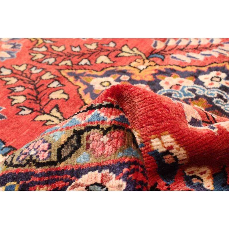 ECARPETGALLERY Hand-knotted Andelz Red Wool Rug - 3'10 x 7'4