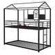 preview thumbnail 28 of 26, Roomfitters Twin Over Twin Metal Bunk Bed, House Bed Frame with Slide, Modern Space-Saving Design for Bedroom