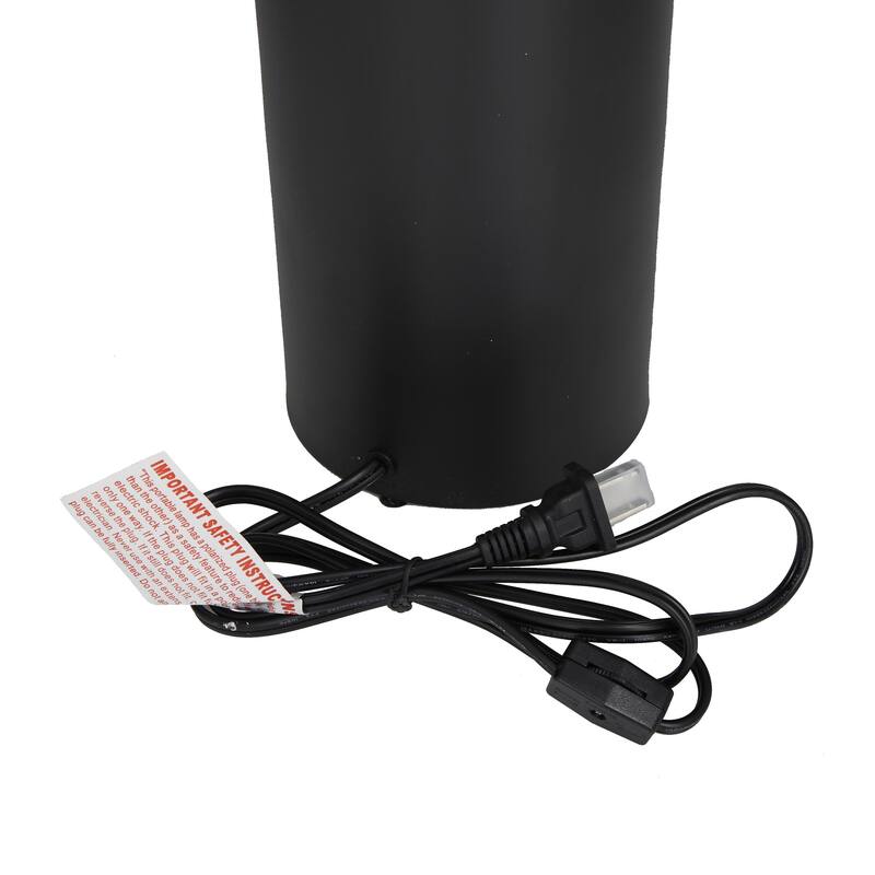 Metal Room Accent Lamp with Dome Shade - Gold & Black - Roche River Decor