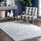 preview thumbnail 10 of 61, Nuloom Vasiliki Moroccan Shag Tasseled Area Rug 10' x 14' - White - Rectangle
