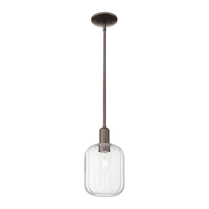 Innovations Lighting Downtown Urban - Preston - 1 Light 7" Jar Shade Stem Hung Mini Pendant
