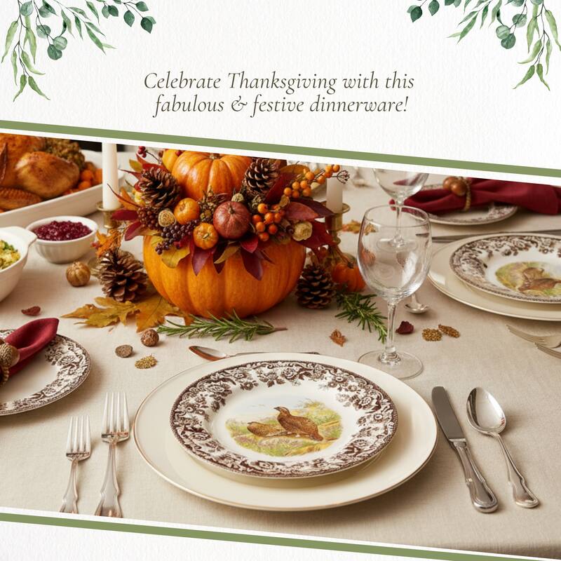 Spode Woodland Salad Plate Birds Motif - 8 inch