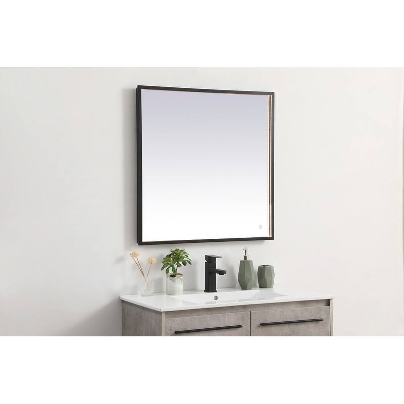 Indigo Home 30x30 inch LED mirror with adjustable color temperature