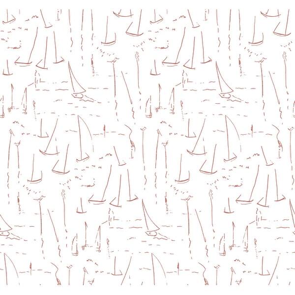 slide 2 of 7, York Wallcoverings Vermillion Coast Vermillion Wallpaper
