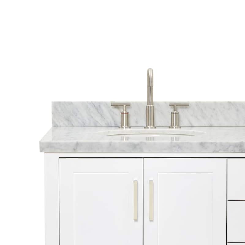 Ariel S061DCWOVO Magnolia 60" Free Standing Single Basin Vanity Set