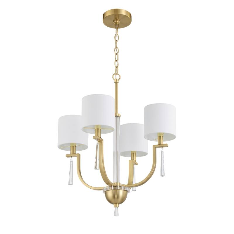 Craftmade 58224 Fortuna 4 Light 20" Wide Chandelier