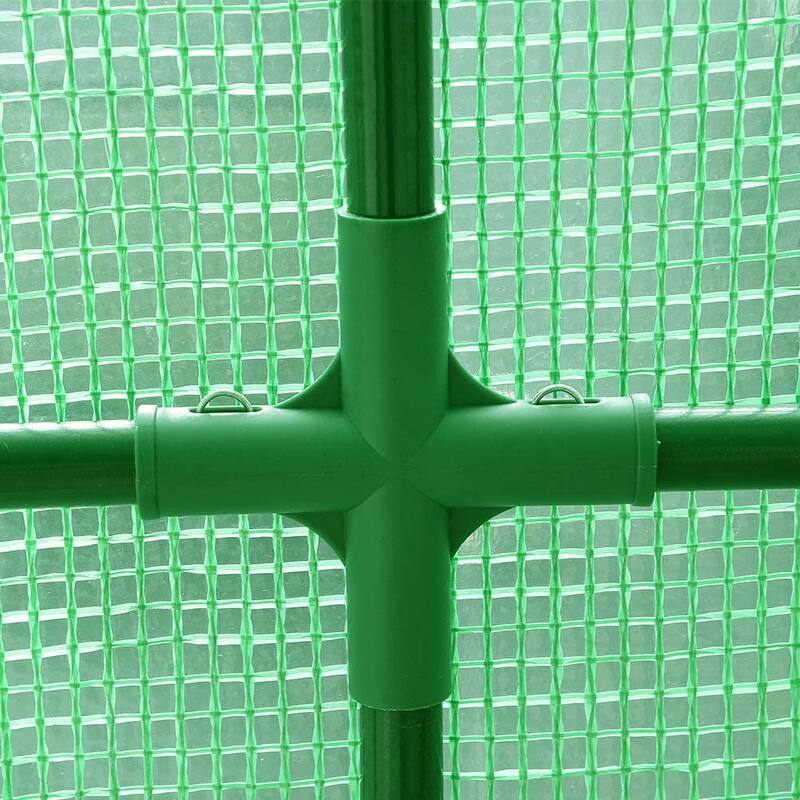 9.7 FT Long Large Gardening Walk-in Greenhouse