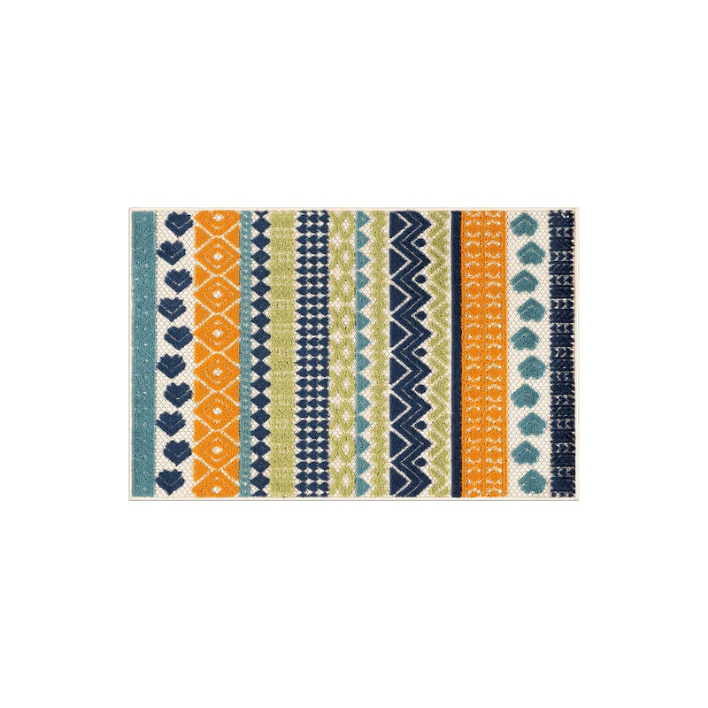 Ronda Contemporary Bohemian Indoor/Outdoor Area Rug - 2' X 3'