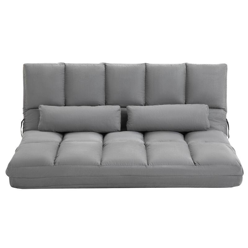 HOMCOM Convertible 7 Adjustable Positions Folding Couch Bed