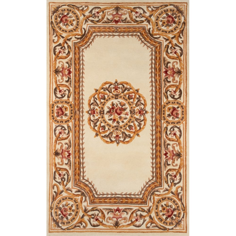 Momeni Harmony Hand Tufted Wool Traditional Floral Area Rug.
