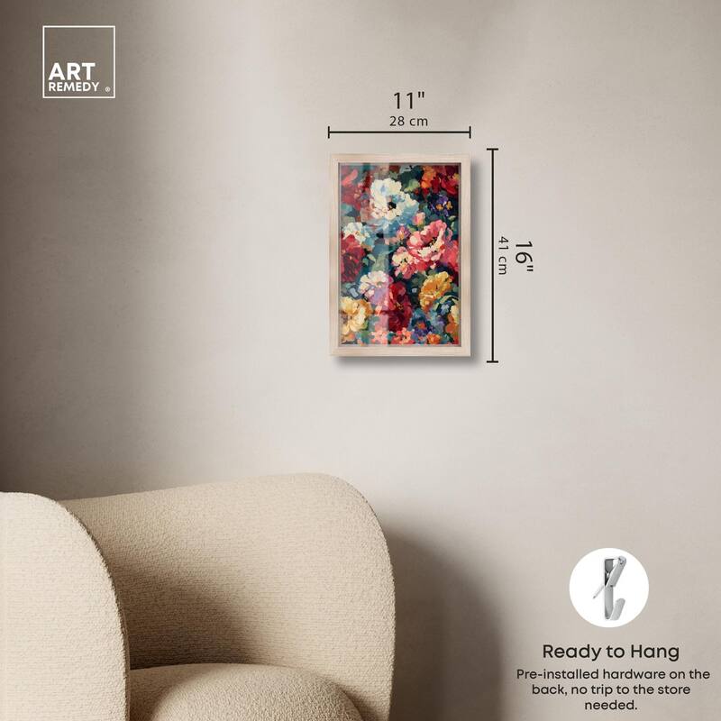 Garden Tapestries I Shadowbox by Art Remedy